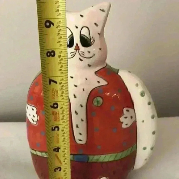 Vtg Ganz Kitty Ceramic Cat Piggy - Picture 4 of 5